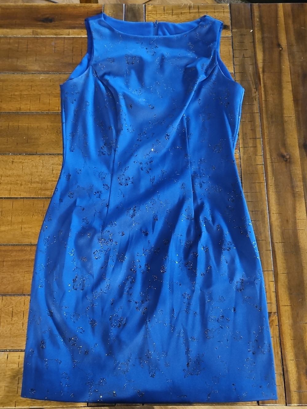 City Triangles Royal Blue Sleeveless Sheath Dress